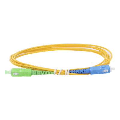 LINKEDPRO BY EPCOM LPSM2SCASCUS2 - Jumper de Fibra Óptica / Monomodo OS2 G.652D / SC/APC-SC/UPC / Simplex / 2m (6.56 ft) / Forro PVC | SIERRA STORE