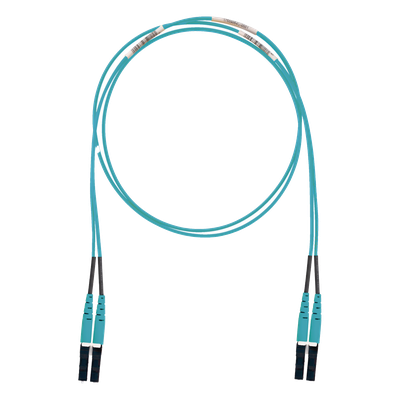 PANDUIT FX2ELLNLNSNM001 - Jumper de Fibra Óptica / Multimodo OM3 50/125 / LC-LC Dúplex / LSZH / 1 m (3.28 ft) / Color Aqua | SIERRA STORE