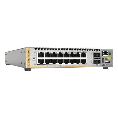 Switch Stackeable Capa 3 / 16 Puertos 10G BaseT / 2 Puertos 40G QSFP / 357.1 Mpps / VCStack / EPSRing | SIERRA STORE