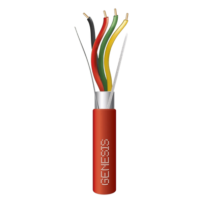 Cable para Alarma de Incendio / 4 x 16 AWG / Blindado / Plenum / 305 m (1000 ft) / Tipo FPLP / Rojo | SIERRA STORE