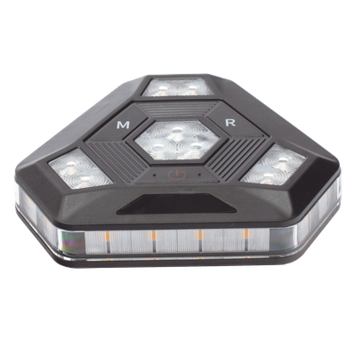 Luz de Advertencia LED / 900 Lúmenes / 12 Patrones de Destello / Sincronización Inalámbrica / IP67 / Batería 20 Horas / Montaje | SIERRA STORE