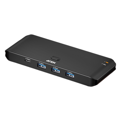 Switch Compartido USB 3.2 Gen 1 2x4 | Tipo de Host A+C | 5 Gbps | Botón Integrado | Selector Remoto | Diseño Compacto | InstaSync | SIERRA STORE