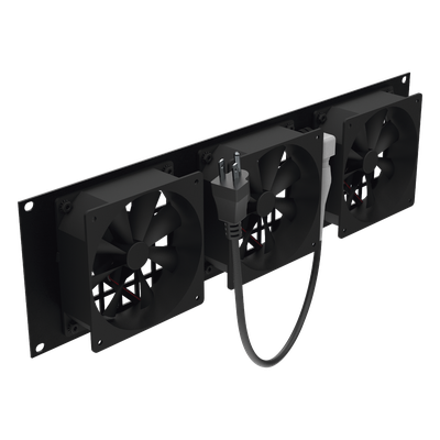 LINKEDPRO BY EPCOM LP-VENT-03X3U - Kit de Ventilación para Rack / 3 Ventiladores 12 x 12 cm / 110 Vca / Clavija 5-15P / 1.8 m (5.9 ft) | SIERRA STORE