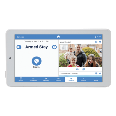 Touchpad de Seguridad IP / Pantalla 7'' Android 1024x600 / Control Z-Wave Local / Wi-Fi Cifrada / Montaje Pared o Escritorio / Batería | SIERRA STORE