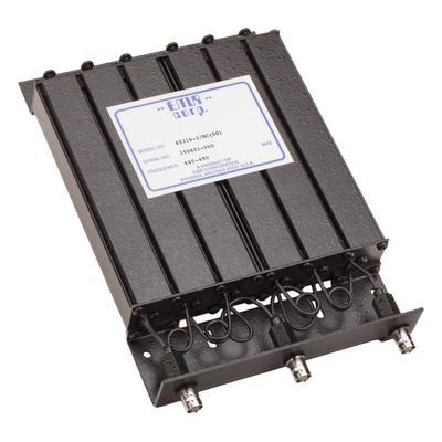 Duplexer de Rechazo de Banda / 440-490 MHz / 4.6-6 MHz Separación Tx-Rx / 50 W / 6 Cavidades / 1.25 x 6 x 9.5 in | SIERRA STORE
