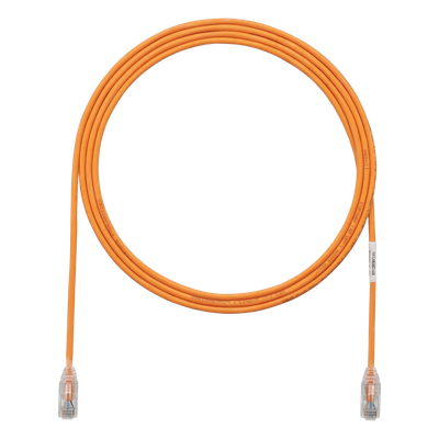 PANDUIT UTP28SP1OR - Cable de Parcheo UTP / Cat6 / 28AWG / 0.30 m (1 ft) / Diámetro Reducido 3.8 mm / LSZH / PoE++ / 250 MHz | SIERRA STORE