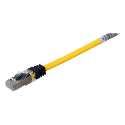 PANDUIT STP6X3MYL - Patch Cord Cat6A / Blindado S/FTP / 26 AWG / 500 MHz / 3 m (9.8 ft) / LS0H / Amarillo | SIERRA STORE