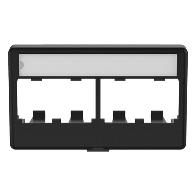 PANDUIT CFFPL4BL - Placa de Mobiliario Modular / 4 Puertos Mini-Com / ABS Negro / 2.9x0.88x1.77 pulg (73.66x22.35x44.95 mm) | SIERRA STORE