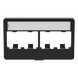PANDUIT CFFPL4BL - Placa de Mobiliario Modular / 4 Puertos Mini-Com / ABS Negro / 2.9x0.88x1.77 pulg (73.66x22.35x44.95 mm) | SIERRA STORE