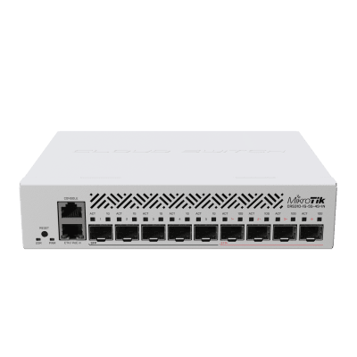 Cloud Router Switch con 1 puerto GbE/ 5 Puertos SFP/ 4 puertos SFP+ Ideal para Enlaces de Alto Rendimiento - MIKROTIK