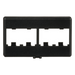 PANDUIT CFFP4BL - Placa de Mobiliario Modular / 4 Puertos Mini-Com / ABS / 2.9 x 1.77 x 0.88 in / Negro | SIERRA STORE