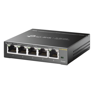 Switch Easy Smart / 5 Puertos Gigabit / 5 Gbps / 32 VLANs / Sin Ventilador / QoS / IGMP Snooping | SIERRA STORE