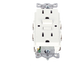 Contacto de Auto-verificación GFCI con Interruptor de Falla a Tierra de 15 A 125 V 2 Polos, 3 Hilos Color Blanco (Nema 5-15R), Grado | SIERRA STORE