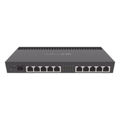 Router / CPU 4 Núcleos ARM / 10 Puertos Gigabit / 1 Puerto SFP+ 10G / 1 GB RAM / Montaje Rack 1U | SIERRA STORE