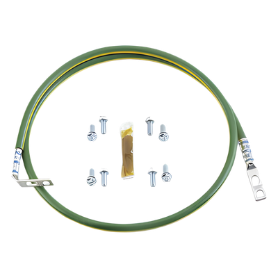 PANDUIT RGEJ1024PFY - Jumper de Aterrizaje / 10 AWG (6mm²) / Terminal 90° / 0.61m (2ft) / Cobre-Aluminio | SIERRA STORE