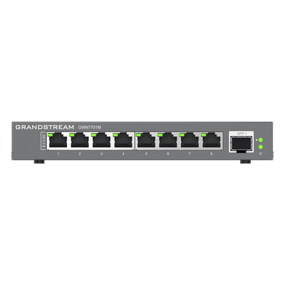 Switch Multi-Gigabit No Administrable / 8 Puertos RJ45 2.5G / 1 Puerto SFP+ 10G / Carcaza Metálica / 60 Gbps | SIERRA STORE