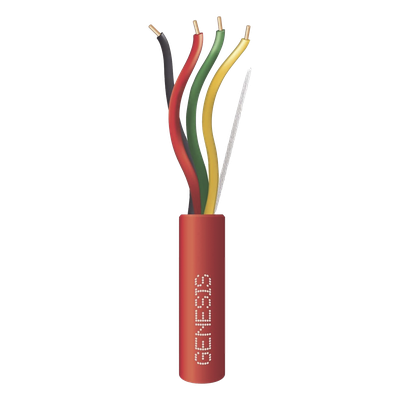 Alambre / 4 x 14 AWG / 1000 ft (305 m) / Riser FPLR-CL3R / Resistente al Fuego / Rojo / Sistemas Contra Incendio | SIERRA STORE