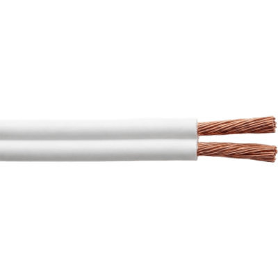 Cable Flexible SPT / 2 x 16 AWG / 300V 60°C / 100 m (328.08 ft) / PVC Autoextinguible / NOM-001-SEDE / Blanco | SIERRA STORE
