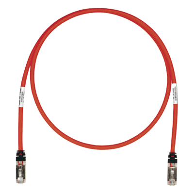 PANDUIT STP6X25RD - Patch Cord Cat6A / S/FTP Blindado / CM/LS0H / 7.62 m (25 ft) / Rojo | SIERRA STORE