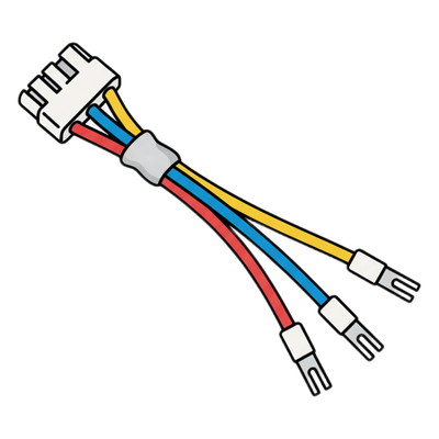 HIKVISION 101504313 - Cable de salida de alarma / 10 cm (0.33 ft) / 4 hilos / Relay / Portero analógico | SIERRA STORE