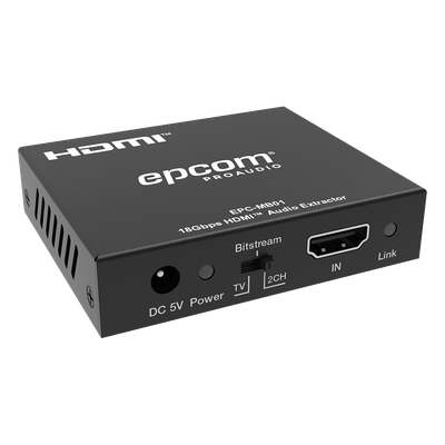 Desincrustador de audio HDMI / 18 Gbps / 4K@60Hz / 8K@60Hz / 32 canales / Dolby Atmos / 0.39 x 0.26 x 0.08 ft | SIERRA STORE