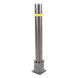 ACCESSPRO XB-900-FL - Bolardo Desmontable / Acero Inoxidable SS304 / 900 mm (2.95 ft) Altura / 114 mm Diámetro / 3 mm Espesor / Punta | SIERRA STORE