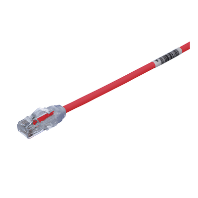 PANDUIT UTP28X15RD - Cable de Parcheo UTP / Cat6A / 28AWG Diámetro Reducido / CM-LSZH / 4.57 m (15 ft) / Rojo | SIERRA STORE