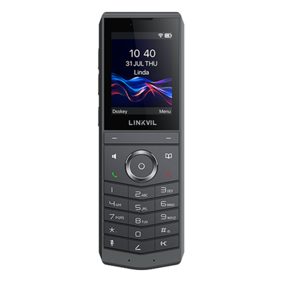 Teléfono IP Wi-Fi Portátil / Pantalla Color 2.4" 240x320 / Wi-Fi 6 Dual-Banda / Bluetooth 5.0 / Batería 3000mAh 13h Talk / Video H.264 | SIERRA STORE