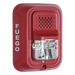 Sirena con estroboscopio / 2 hilos / 12-24 Vcd / candela 15 a 185 seleccionable / rojo con leyenda FUEGO / Serie L | SIERRA STORE
