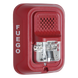 Sirena con estroboscopio / 2 hilos / 12-24 Vcd / candela 15 a 185 seleccionable / rojo con leyenda FUEGO / Serie L | SIERRA STORE