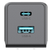 Cargador de Pared GaN III / 35W / USB-C PD 35W + USB-A 22.5W / Carga Simultánea / Enchufe Plegable | SIERRA STORE