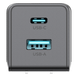 Cargador de Pared GaN III / 35W / USB-C PD 35W + USB-A 22.5W / Carga Simultánea / Enchufe Plegable | SIERRA STORE