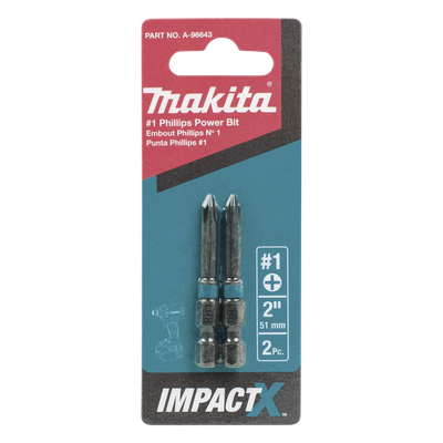 Punta phillips # 1 de 2” (51mm) impact-x punta ph1, blister con 2 piezas. | SIERRA STORE