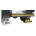 ACCESSPRO AC55TC - Tope Vehicular / 55 cm (1.8 ft) / Carga 5 Ton / Caucho Rígido / Bandas Reflejantes / Negro-Amarillo | SIERRA STORE