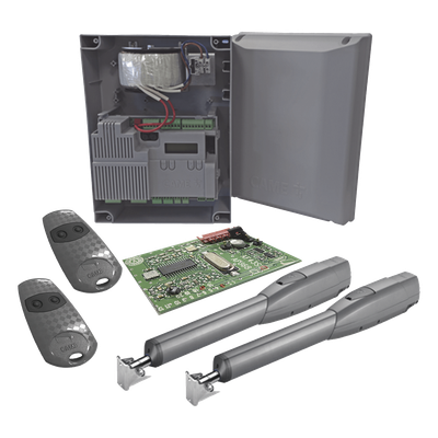 Kit de Operadores para Puertas Abatibles / 3 m (9.8 ft) / 400 kg / 24 VCC / IP54 / Uso Intensivo | SIERRA STORE