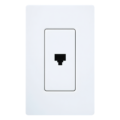 Jack Telefónico de Pared / RJ11 6 Conductores / Diseño a Ras / Compatible Placas Claro y Satin Colors | SIERRA STORE