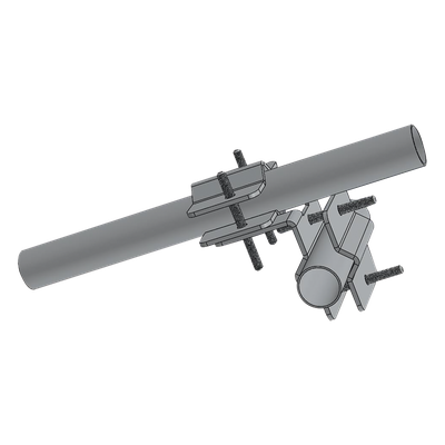 Herraje Adaptador Cruzado / Unión Perpendicular / Acero A-36 Galvanizado / Tubos 7/8" a 2" | SIERRA STORE