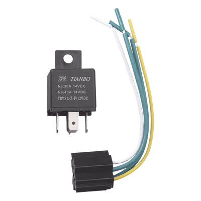 Relevador Automotriz / 5 Pines / 24 VDC / con Porta Relevador | SIERRA STORE