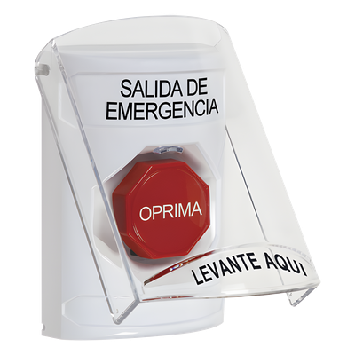 Botón Multipropósito / Texto Salida de Emergencia / Llave para Restablecer / Bocina de Alarma Integrada / Tapa de Policarbonato / 2 | SIERRA STORE