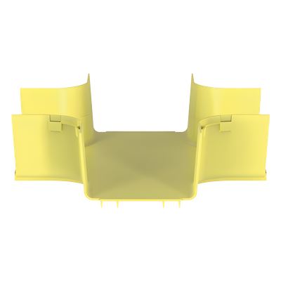 PANDUIT FRFWC6X4LYL - Accesorio de Canalización / 4 Vías Horizontal / Curvatura 90° / Radio 50.8 mm (2 in) / ABS / 368.3 mm (14.4 in) | SIERRA STORE