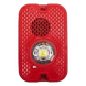 Sirena Estroboscópica LED / 2 Hilos / Montaje en Pared / 16 a 24 Vcd / Candela Seleccionable / Exterior / Rojo | SIERRA STORE