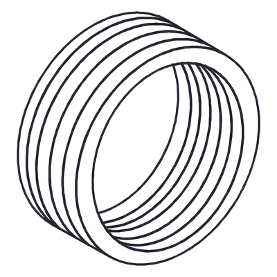 Reducción Bushing / Aluminio / 2" a 3/4" / Recubrimiento Uretano Púrpura / Clase I, II, III | SIERRA STORE