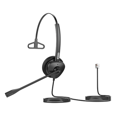 Diadema Monoaural / Audio HD Wideband / Cancelación Pasiva de Ruido / Brazo Ajustable 260° / Conexión RJ9 / Diseño Ultraligero 73 g | SIERRA STORE