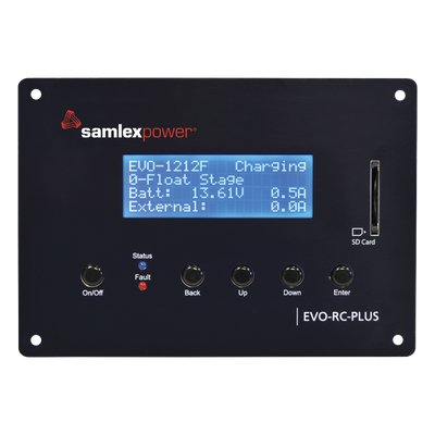 Control remoto para inversor cargador / LCD 4x20 / Conectores RJ-45 y RJ-12 / Registro SD / Monitoreo en tiempo real | SIERRA STORE