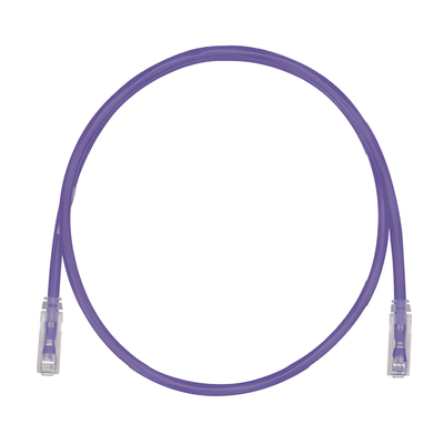 PANDUIT UTP28SP0.2MVL - Cable de Parcheo Cat6 / UTP 28AWG / Diámetro 3.8 mm / 20 cm / Violeta / LSZH-CM / PoE hasta 48 cables en mazo | SIERRA STORE