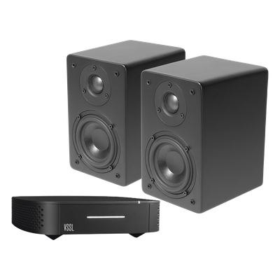 Kit Amplificador VSSL de 1 Zona + Altavoz De Estantería Color Negro De TruAudio | SIERRA STORE