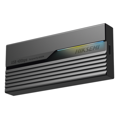 HIKSEMI by HIKVISION HS-HUB-MDS4 - Carcasa SSD M.2 NVMe / USB4.0 Type-C 40 Gbps / ASUS Aura RGB / Chip ASM2464 / Aluminio / 4 TB | SIERRA STORE
