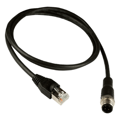 Cable Adaptador Ethernet / M12 Macho 4 Pines a RJ45 / Codificación D / 10 m (32.8 ft) / 10/100BASE-TX / Industrial | SIERRA STORE