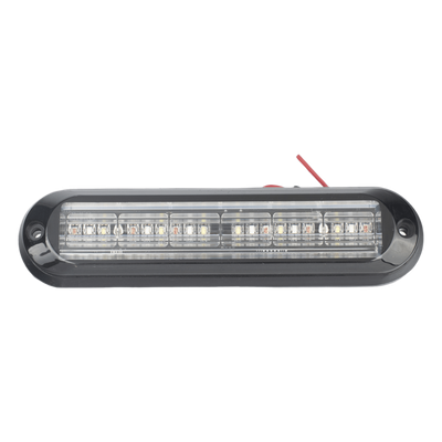 Luz Auxiliar Ultra Brillante / 18 LEDs 3W / IP67 / Rojo/Azul/Ambar / 142.6x36x14mm / 10-30VDC / 0.47x0.12x0.05ft | SIERRA STORE