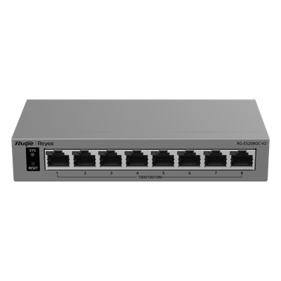 Switch Gigabit Smart Cloud-Managed / 8 Puertos 10/100/1000BASE-T / Capa 2 / Switching 16 Gbps / AI-Powered Failover / Modo CCTV | SIERRA STORE